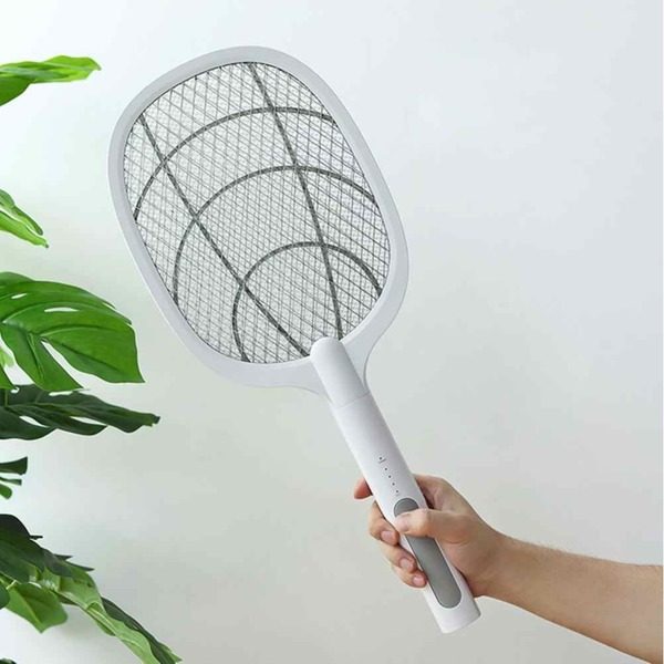 Paleta electrica reincarcabila pentru tantari si insecte cu suport inclus