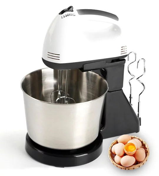 Mixer cu bol 380 W, 7 viteze, 2 teluri, 2 spirale