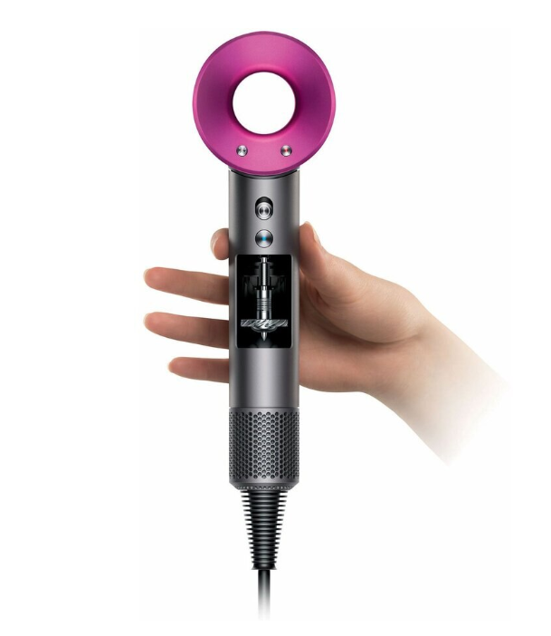 Set uscator de par, clasic, 3 trepte temperatura, roz, 5 duze inlocuibile