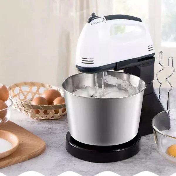 Mixer cu bol 380 W, 7 viteze, 2 teluri, 2 spirale