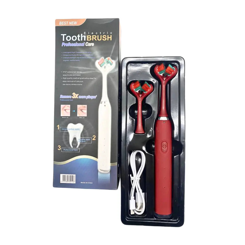 Periuta de dinti electrica ultrasonica cu cap dublu si 3 moduri