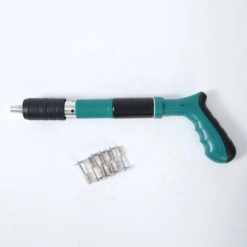 Pistol de batut cuie manual, pentru beton si tavan, slot sarma, argintiu, mini