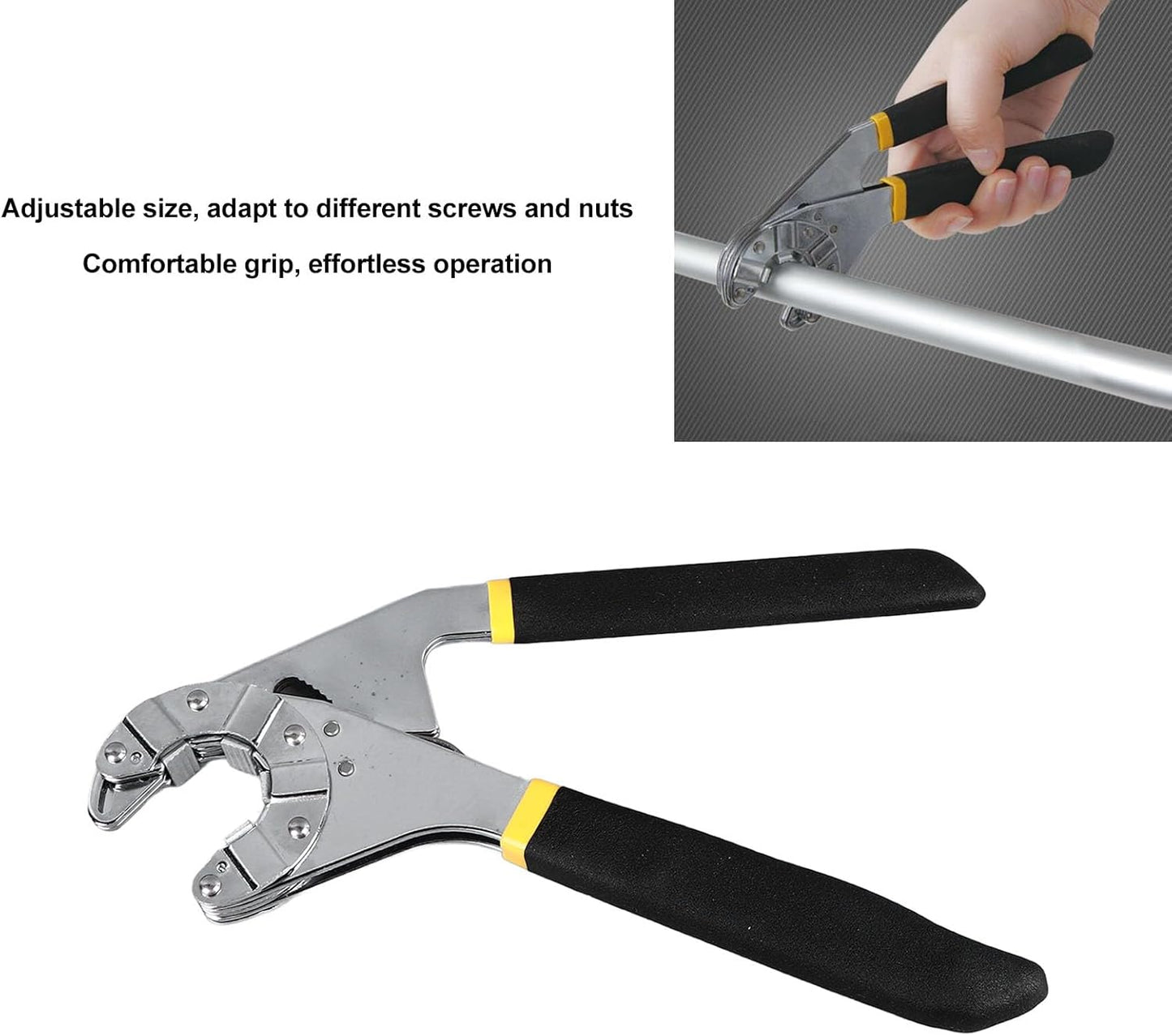 Pachet 2 x Cheie universala RightTool marimi 12-20 mm maner ergonomic si antiderapant