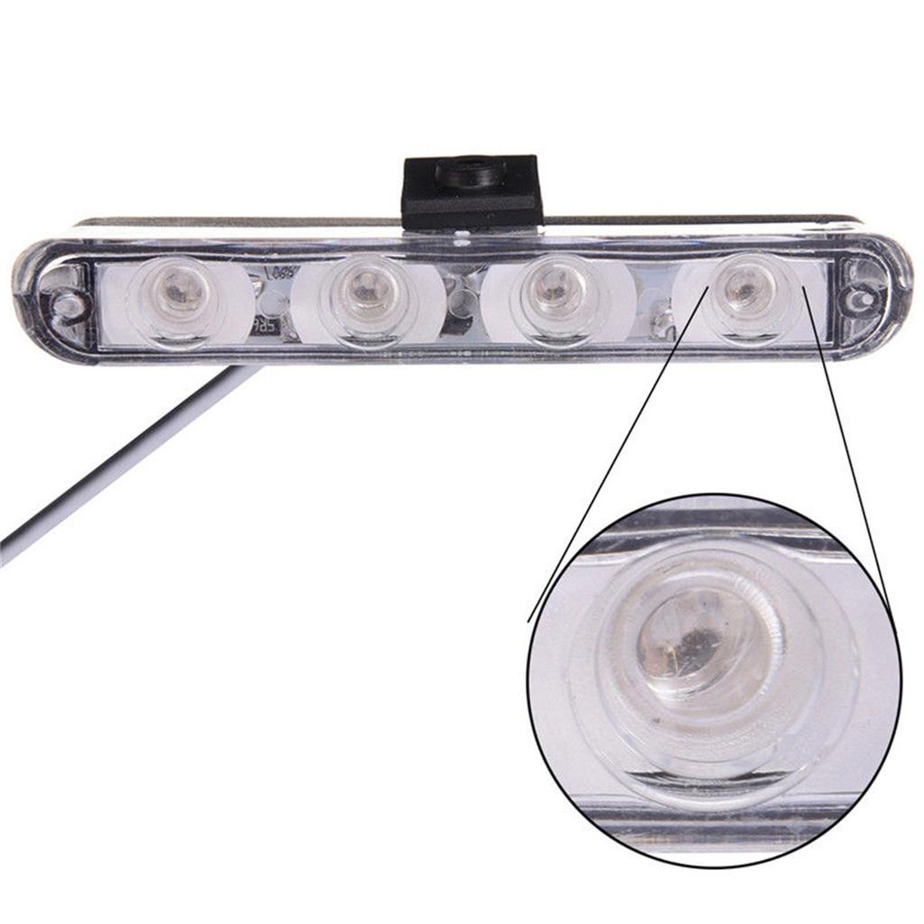 Lumini avertizare LED pentru grila, functii stroboscop, 36W, 12V, Rosu/albastru