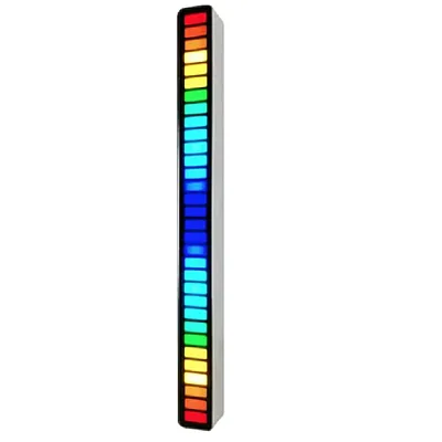 Bara RGB 32 leduri sincronizare muzicala 18 culori (bara de ritm) ACUMULATOR + USB C