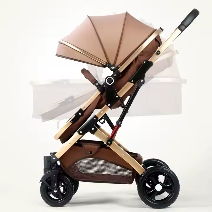 Carucior 2in1 - Pliabil cu un singur buton - Model de lux
