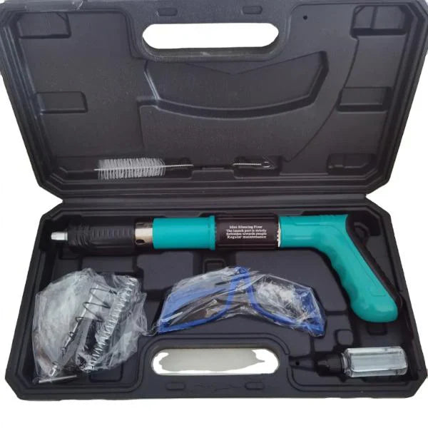 Pistol de batut cuie manual, pentru beton si tavan, slot sarma, argintiu, mini