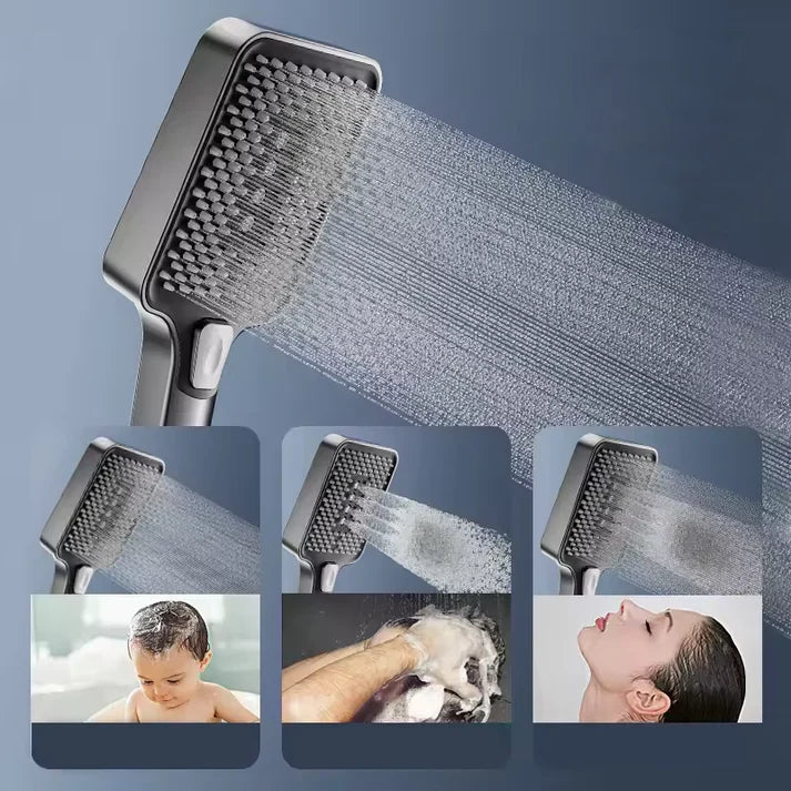 Coloana De Dus 4in1 , Afișaj Digital , Lumina Led , 4 Funcții De Curgere a Apei , Cap Dus Dreptunghiular , Efect de Ploaie