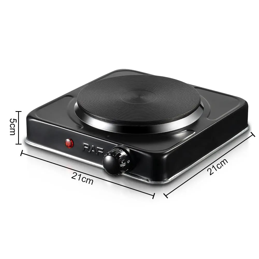 Plită Electrică Ceramică RAF R.8010AB, 1000W, controltemperatură și protecție la supraîncălzire