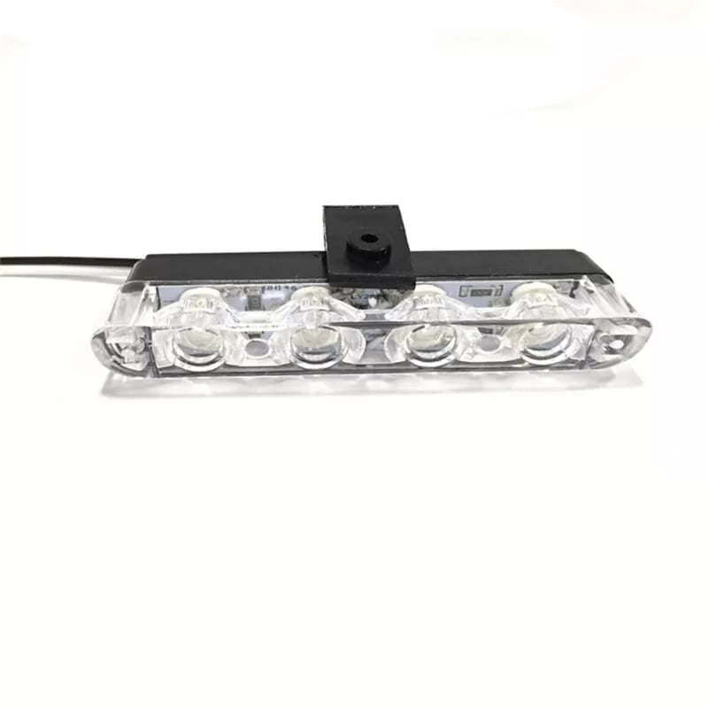 Lumini avertizare LED pentru grila, functii stroboscop, 36W, 12V, Rosu/albastru