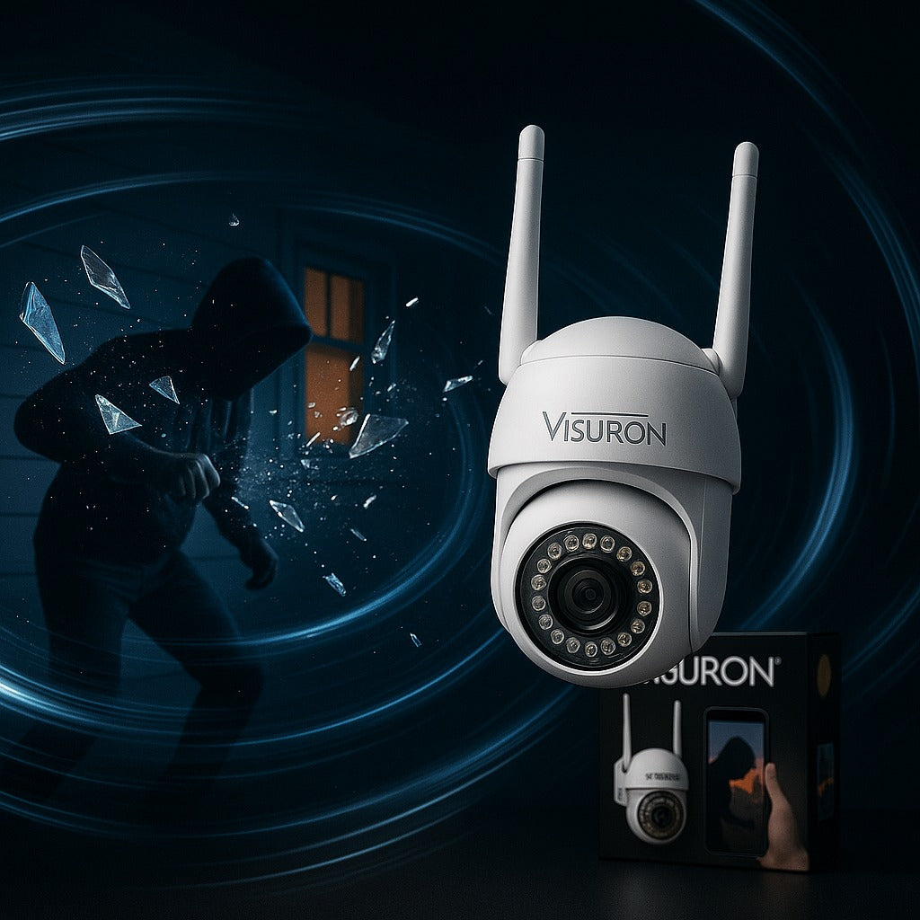 Set 2 Camere Supraveghere Wi-Fi VISURON – Viziune Nocturnă, 38 LED IR, Full HD 1080p