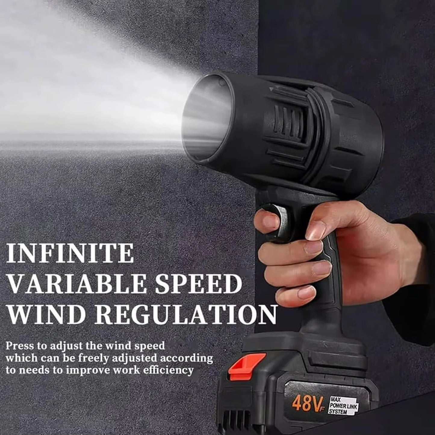 Suflantă Turbo Auto Portabilă 1050W, 35.000 RPM – Putere Mare 180 km/h, 6 m³/min – Ideală pentru Uscare Mașină, Îndepărtare Frunze, Praf și Apă