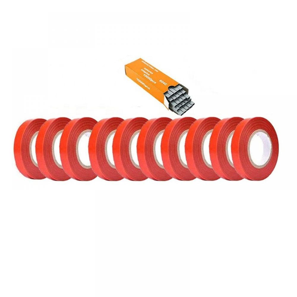 Set accesorii pentru aparat legat vita de vie: 20 role banda + 10.000 capse