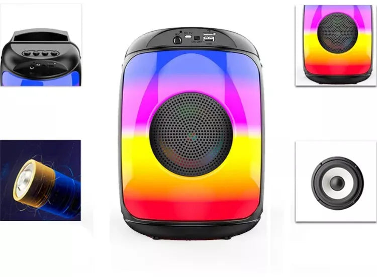 Boxa Portabila ZQS1438, Audio Bluetooth 4″, 10 W, 1800 AH