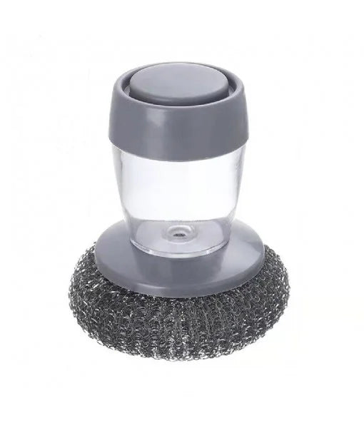 Pachet 1+1 CADOU Perie de spalat vase, umplere automata cu lichid, cap detasabil, non-abraziva