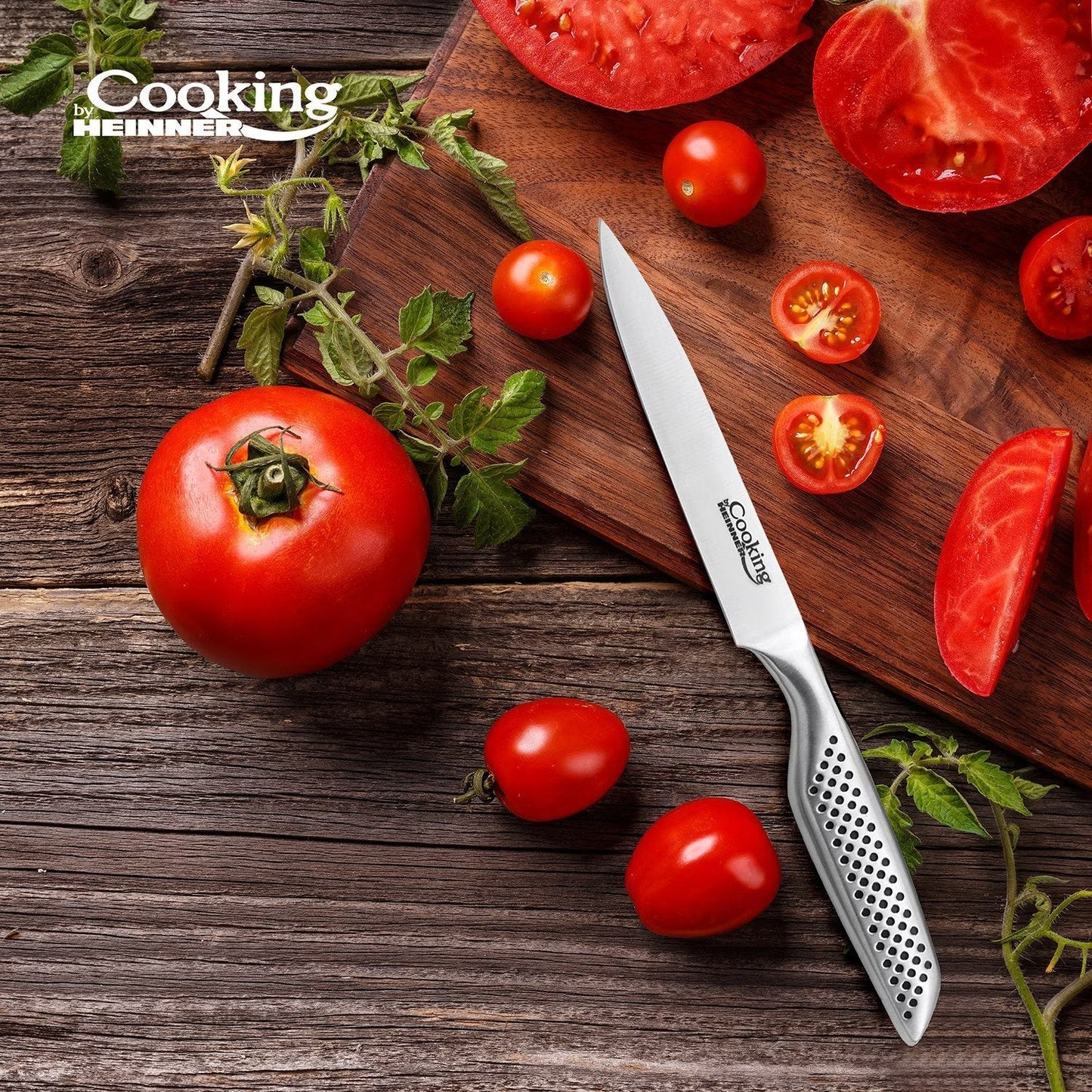 Set cutite de bucatarie, 5 piese, silver, Cooking by Heinner, inox