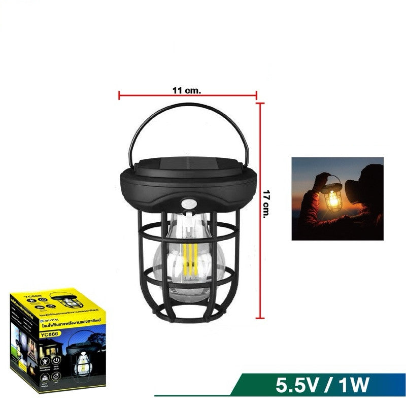 Set 2 x Felinar cu incarcare solara CL T66 cu lumina calda