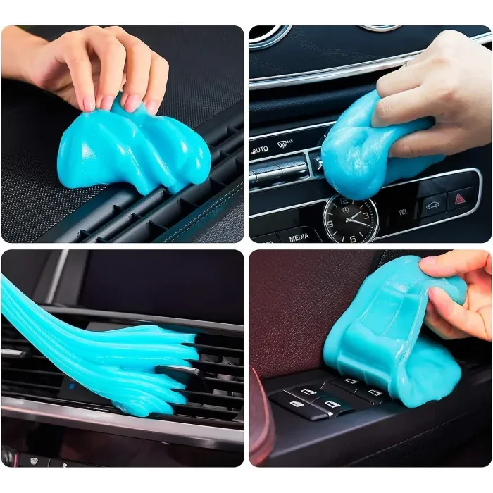 Set 3 x Gel de curatare auto pentru indepartarea prafului, resturilor, parului de animale de companie
