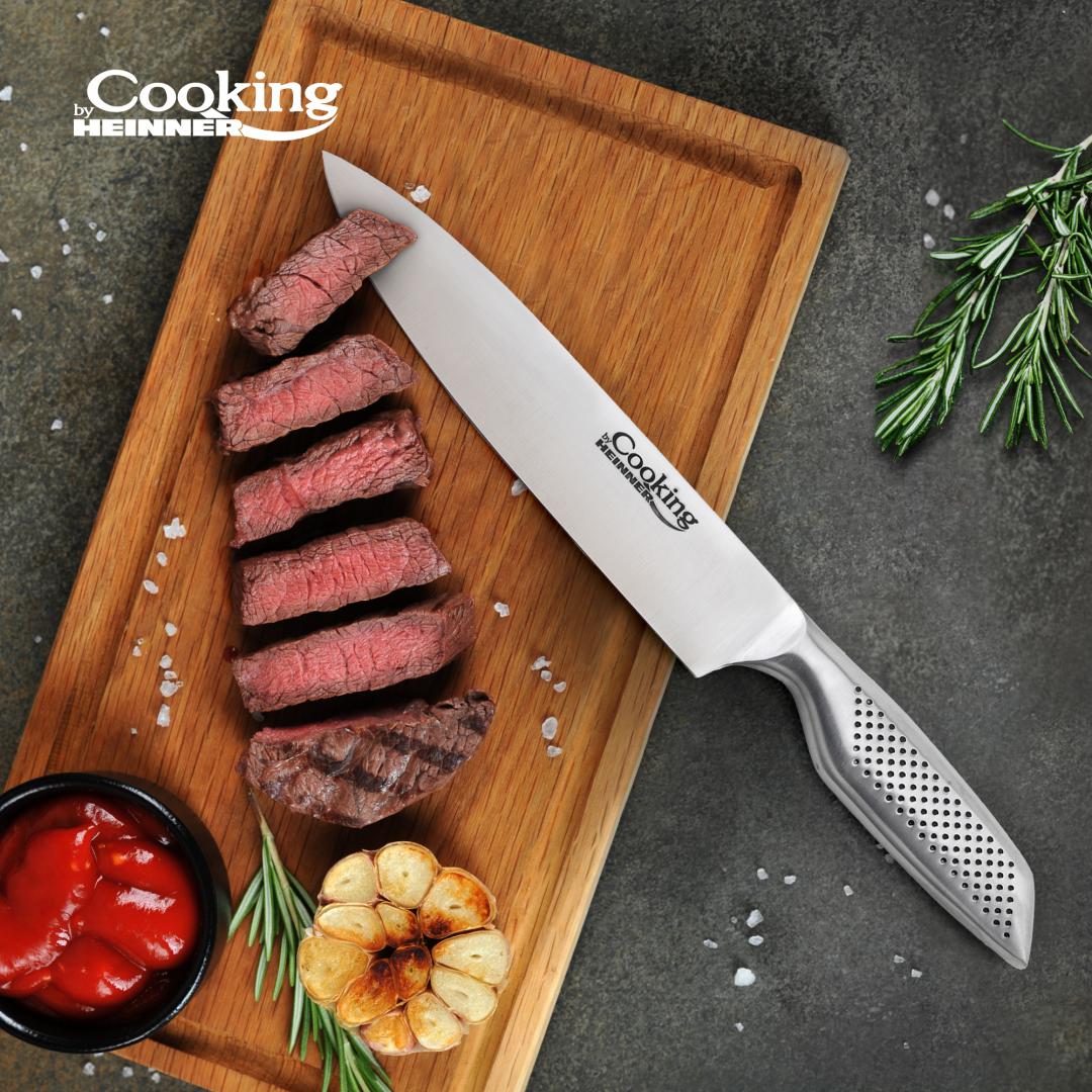 Set cutite de bucatarie, 5 piese, silver, Cooking by Heinner, inox