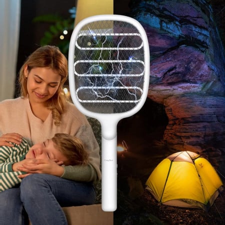 Set 2 x Paletă Electrică Anti-Insecte cu Încărcare USB – Eficiență și Conveniență pentru Serile de Vară