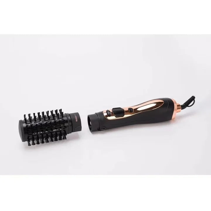 Perie rotativa RAF R598, 1000W, perie detasabila, jet cu aer rece, 2 trepte de temperatura, negru-auriu