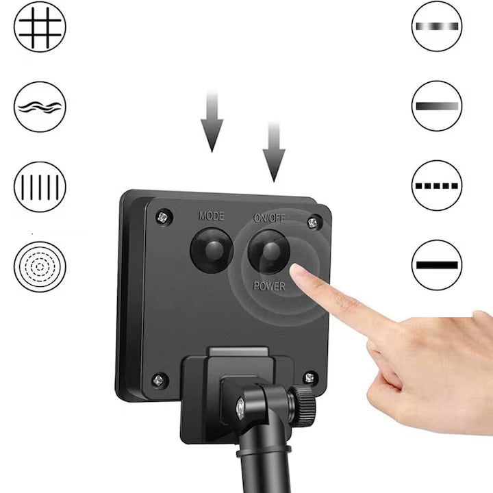 Furtun Luminos LED pentru Exterior cu Incarcare Solara 10M - 60LED