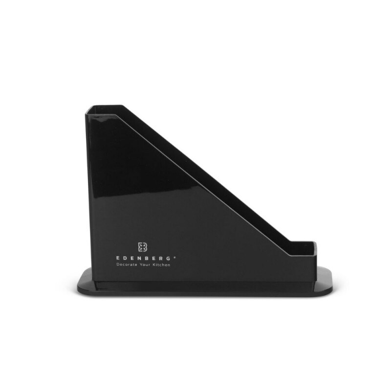 Set 4 tocatoare Edenberg EB-1001, Suport, 23.5x8x17 cm, Negru
