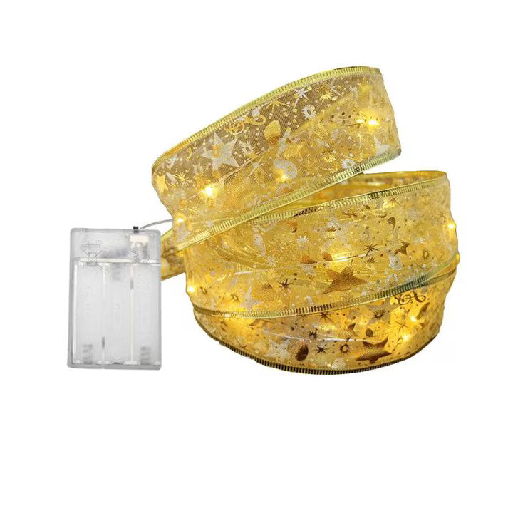 Set 2 x Instalatie Panglica pentru Craciun LED 100 lumini / 10m dublu strat, decorarea casei