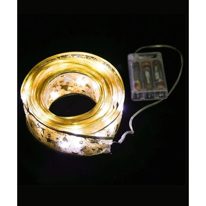 Set 2 x Instalatie Panglica pentru Craciun LED 100 lumini / 10m dublu strat, decorarea casei