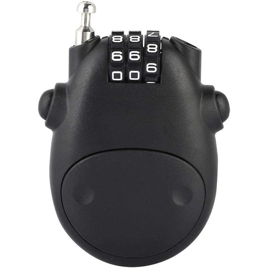 Lacat cu cod de securitate, ABS, Negru