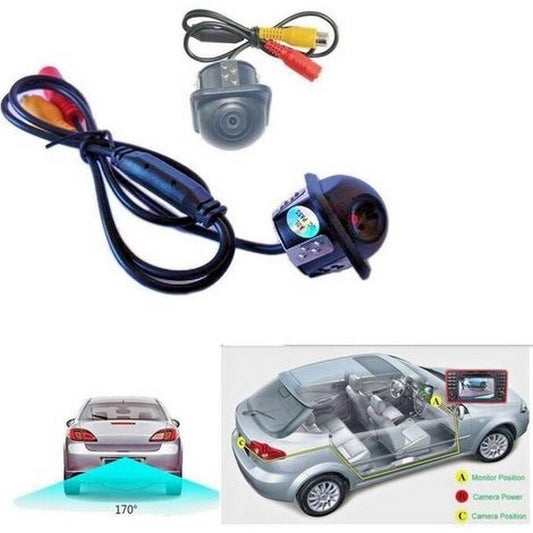 Camera Marsarier Premium Light Metalica Waterproof Linii de ghidaj Night Vision Unghi Parcare 170 Grade