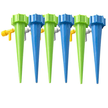 Set 8 dispozitive automate de udare prin picurare , cu Sistem Reglabil al Debitului pentru ghivece flori + Furtun extensibil 22 m cadou