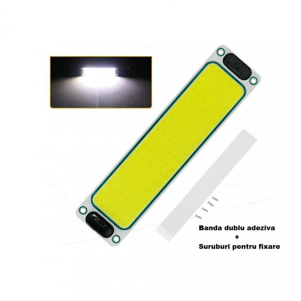Lampa Iluminat interior auto LED COB 12-24V