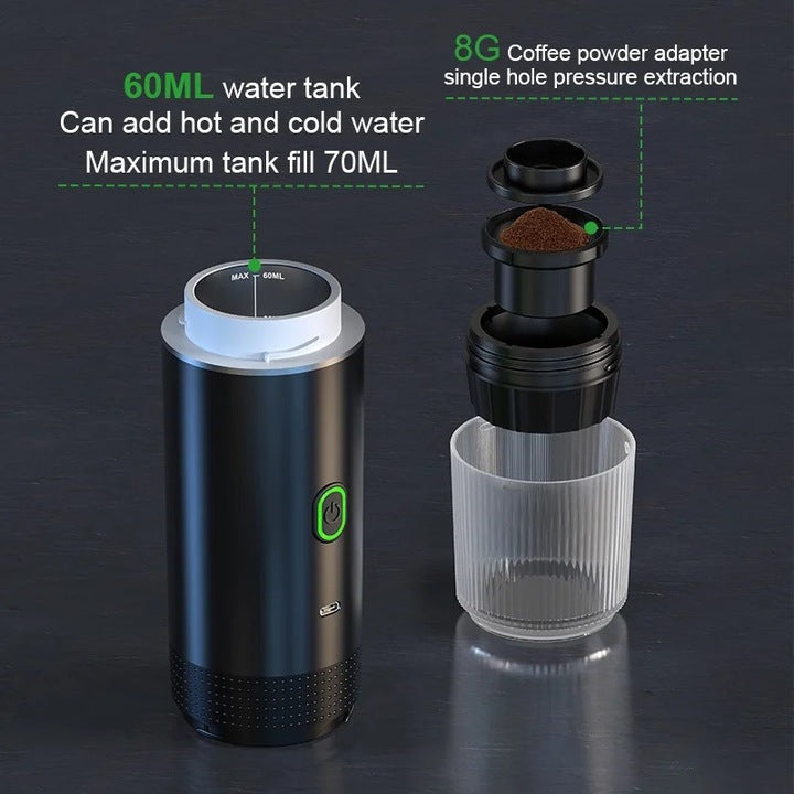 Espressor portabil pentru capsule Nespresso Coffeedot, negru