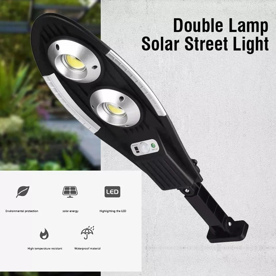 Set 2 Lampi solare Jortan cu senzor de miscare si telecomanda, 60 Led COB, rezistenta la apa
