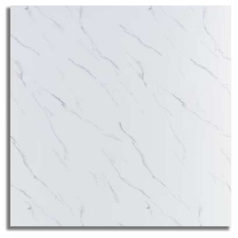Set 10 x placi autoadezive pentru perete tip marmura alba, impermeabila , 60x60 cm, 3.6 mp