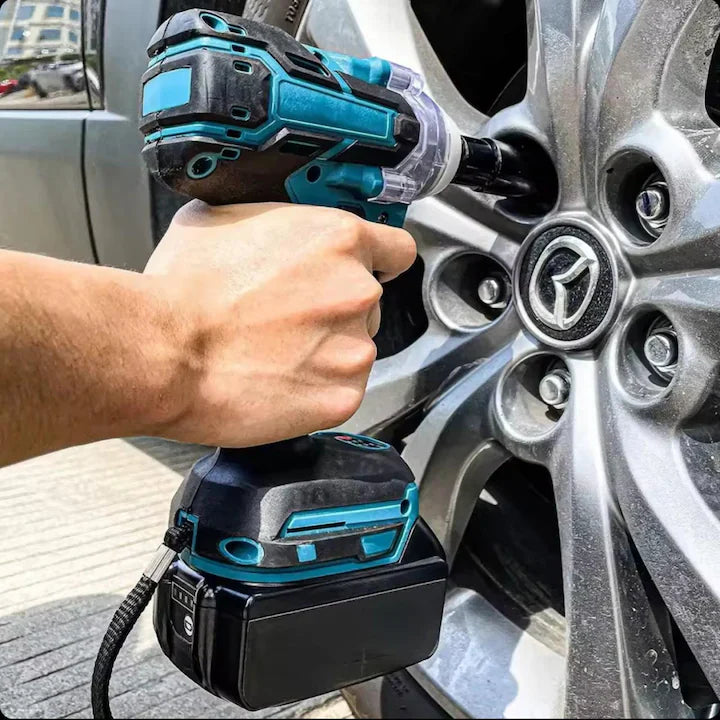 Masina de gaurit si insurubat cu Impact fara fir, 40 accesorii, 2 acumulatori 48V, statie incarcare, valiza transport