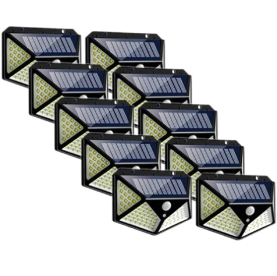 Set 10 Lampi Solare 100 LED - 3 Moduri de Iluminare