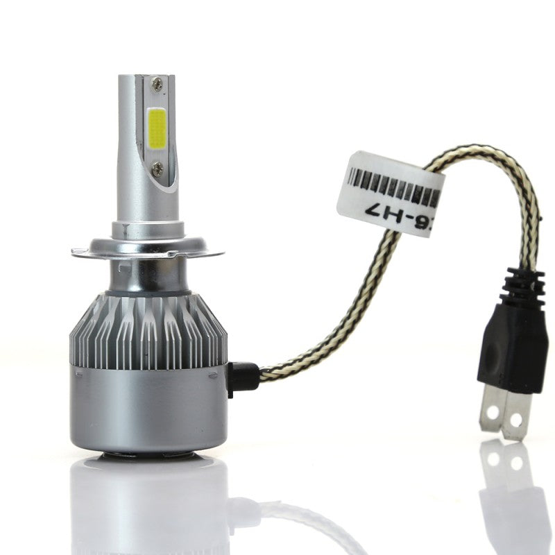 Set 2 Lampi LED C6 H7 temperatura 6000K putere 36 W lumina alba