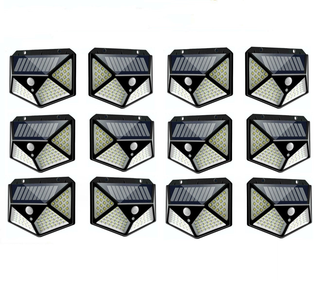 Set 12 Lampi Solare 100 LED si senzor miscare
