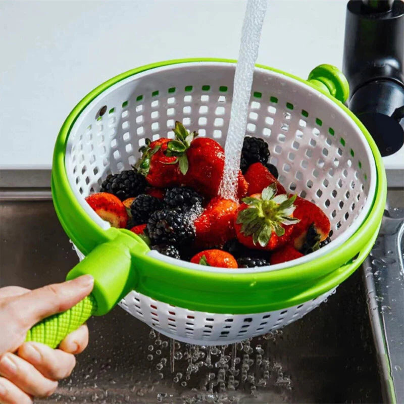 Strecuratoare cu centrifuga pentru salata