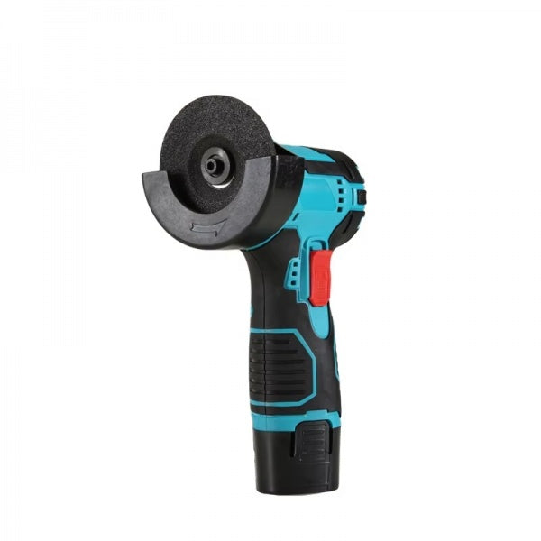 Set Portabil 2 in 1 cu Masina de Gaurit 48V si Polizor Unghiular Compact 10000 RPM, Acumulatori Reincarcabili, Discuri de Taiere Incluse si Accesorii Complete