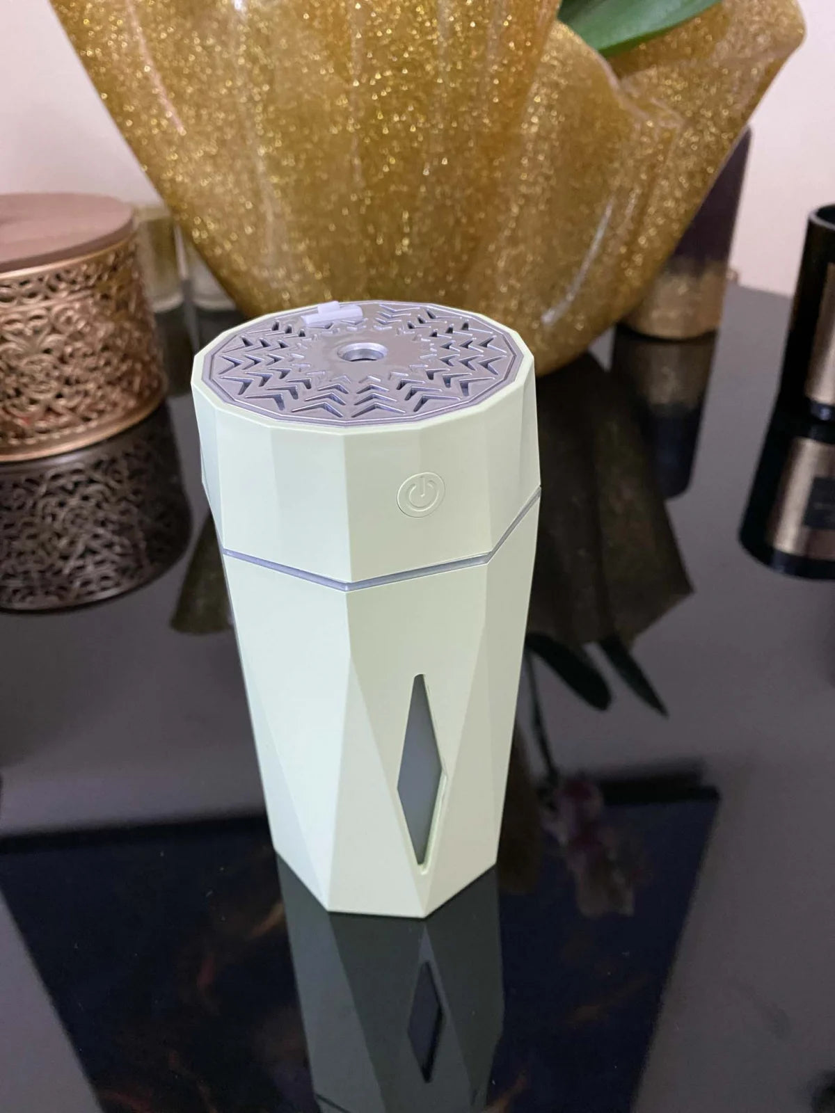 Umidificator Ultrasonic Diamond Shaped by Borealy, 7 x 15 cm