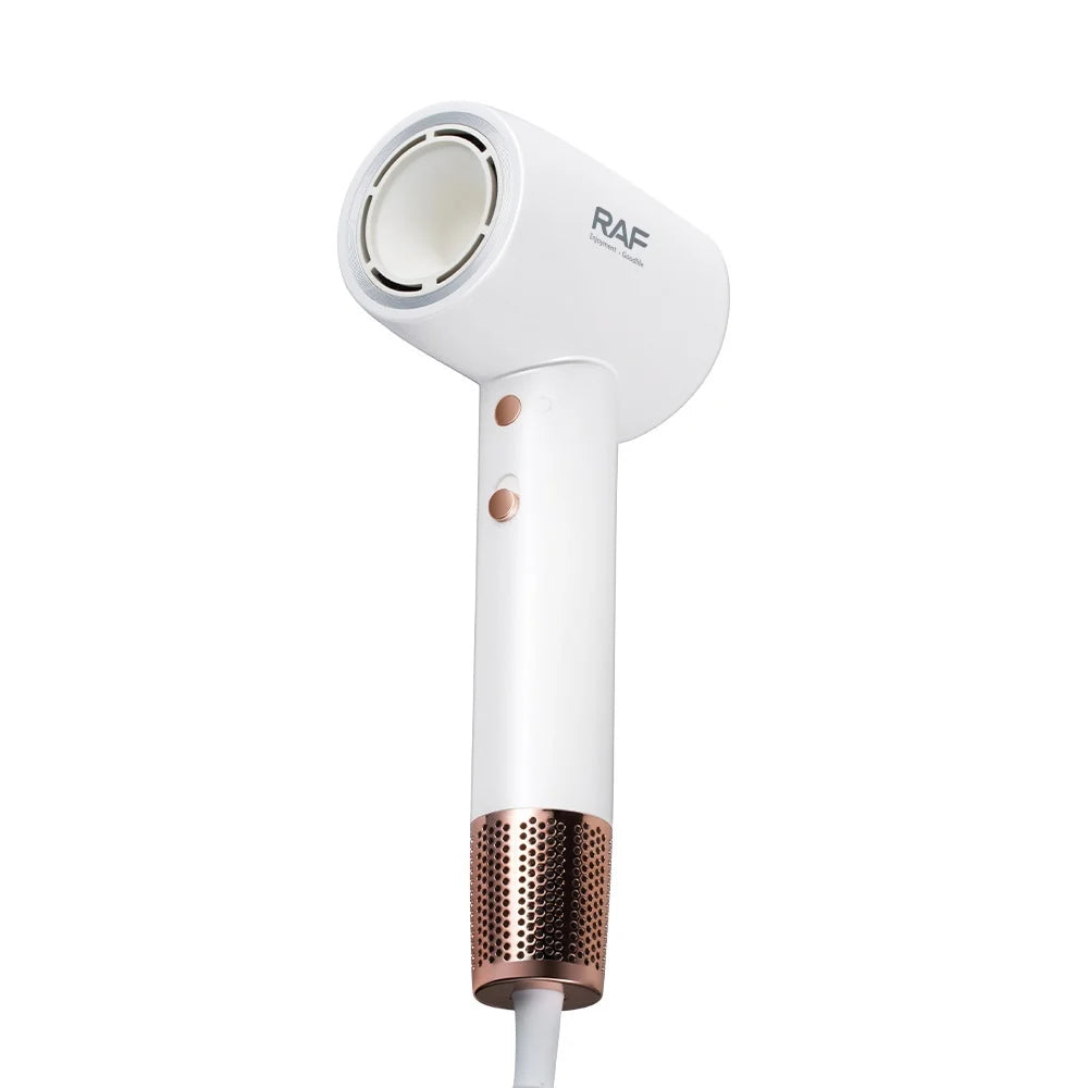 Uscator de par, RAF R423, 1600W, 33.5x16x8cm, 2 viteze si 3 trepte de temperatura, 1 cap magnetic, alb