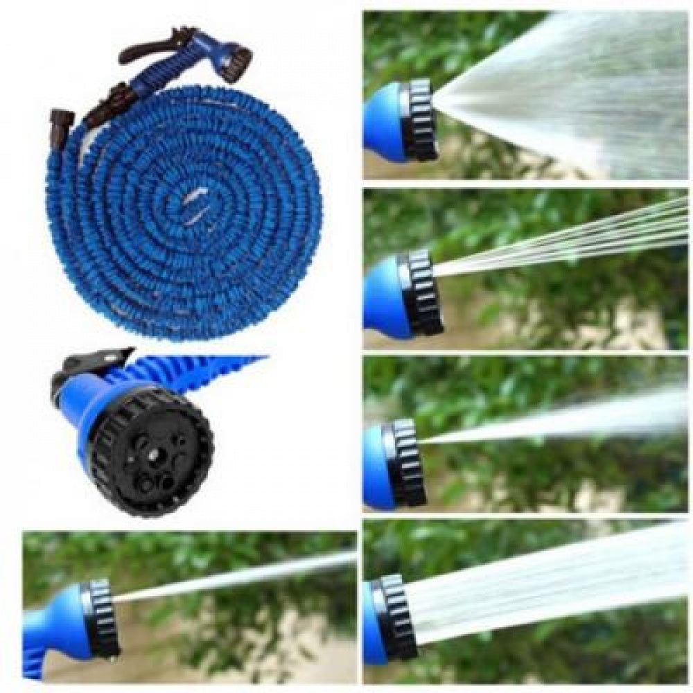 Furtun extensibil de gradina de 60 metri + aparat pentru pulverizarea apei + Dispozitiv de indepartat buruieni manual CADOU