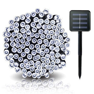 Instalatie 100 LED pentru exterior cu incarcare solara