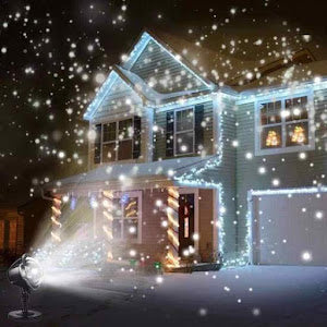 Proiector Laser Snow Flower, imita fulgii de zapada