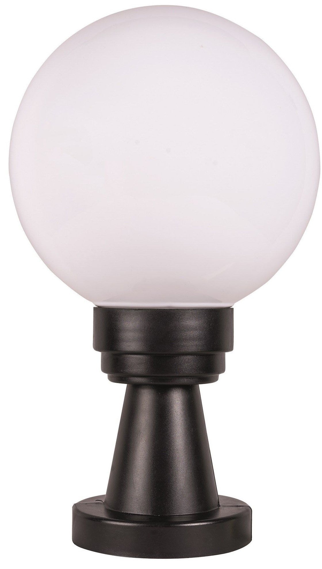 Stalp iluminat exterior, IP 44, negru si alb