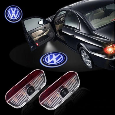 Set 2 holograme LED cu logo pentru portiere