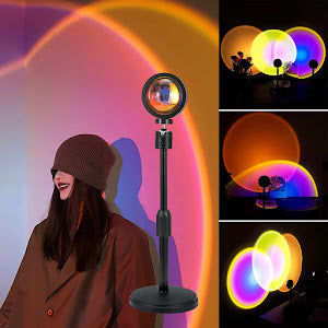 Lampa cu lupa videografie - efecte Sunset, Rainbow, Sunrise, Sun